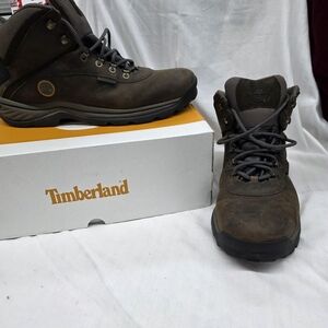 Timberland Men's Dark Brown Lace-Up Waterproof Hiking Boots